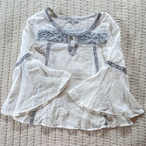 White peasant top